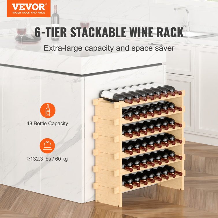 48 bottle best sale wine rack